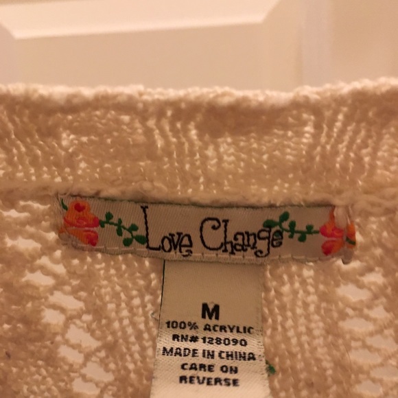 🆓 Love Change Knit Mini Cream Cardigan - Picture 4 of 5